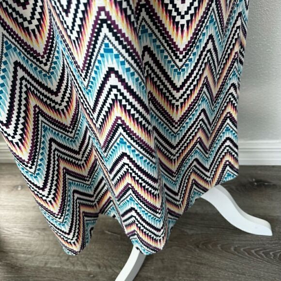 Jaclyn Smith Pullover Dress Zig Zag Colorful SZ XL - Picture 10 of 15